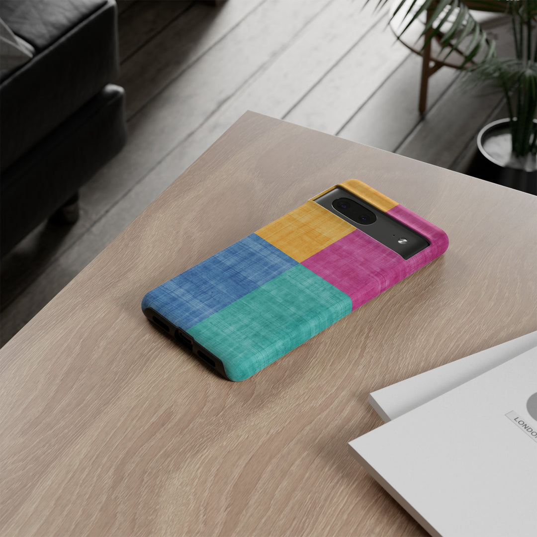 Impact Resistant, Colored Shapes, Cute Phone Cases for Samsung S24, S23, S22, S21, IPhone 15 pro Iphone 14 pro Iphone 13 IPhone 12 Iphone 11 - Studio40ParkLane