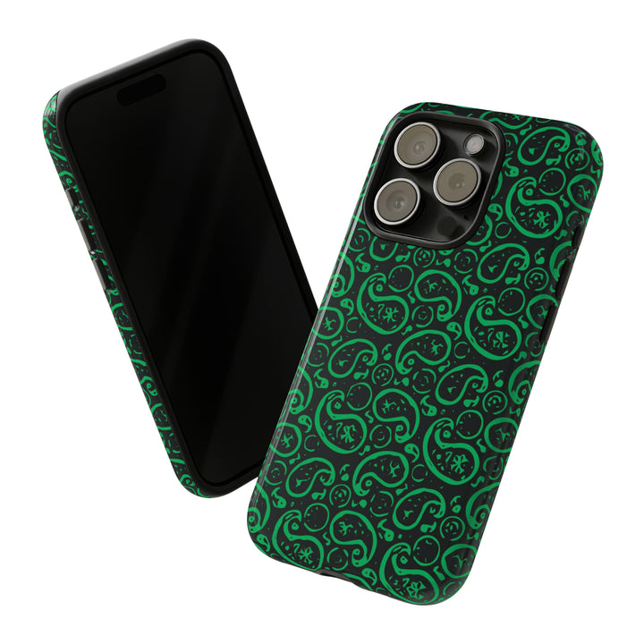 Cute IPhone Case | iPhone 15 Case | iPhone 15 Pro Max Case, Iphone 14 Case, Iphone 14 Pro Max Case IPhone Case for Art Lovers, Paisley Green - Studio40ParkLane