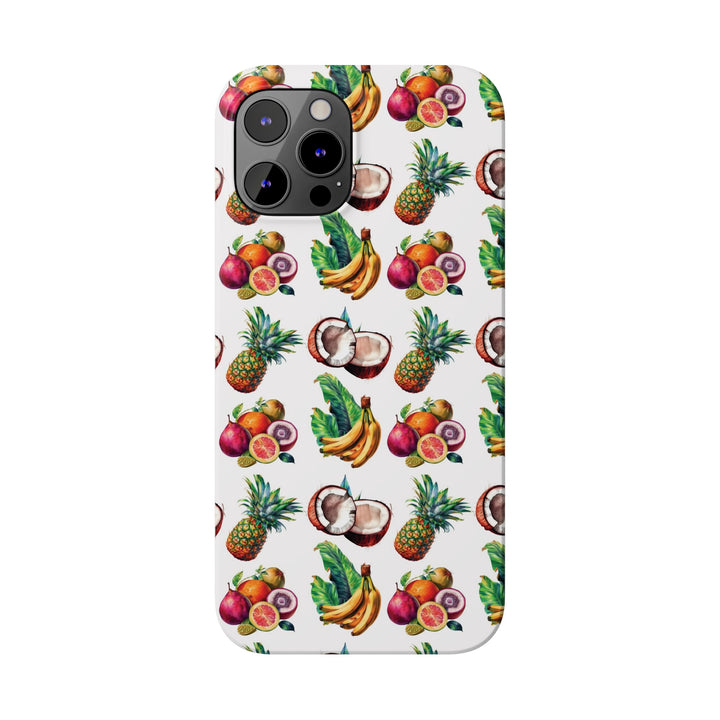 Slim Cute Phone Cases for Iphone - | iPhone 15 Case | iPhone 15 Pro Max Case, Iphone 14 Case, Iphone 14 Pro Max, Iphone 13, Tropical Summer Fruit - Studio40ParkLane
