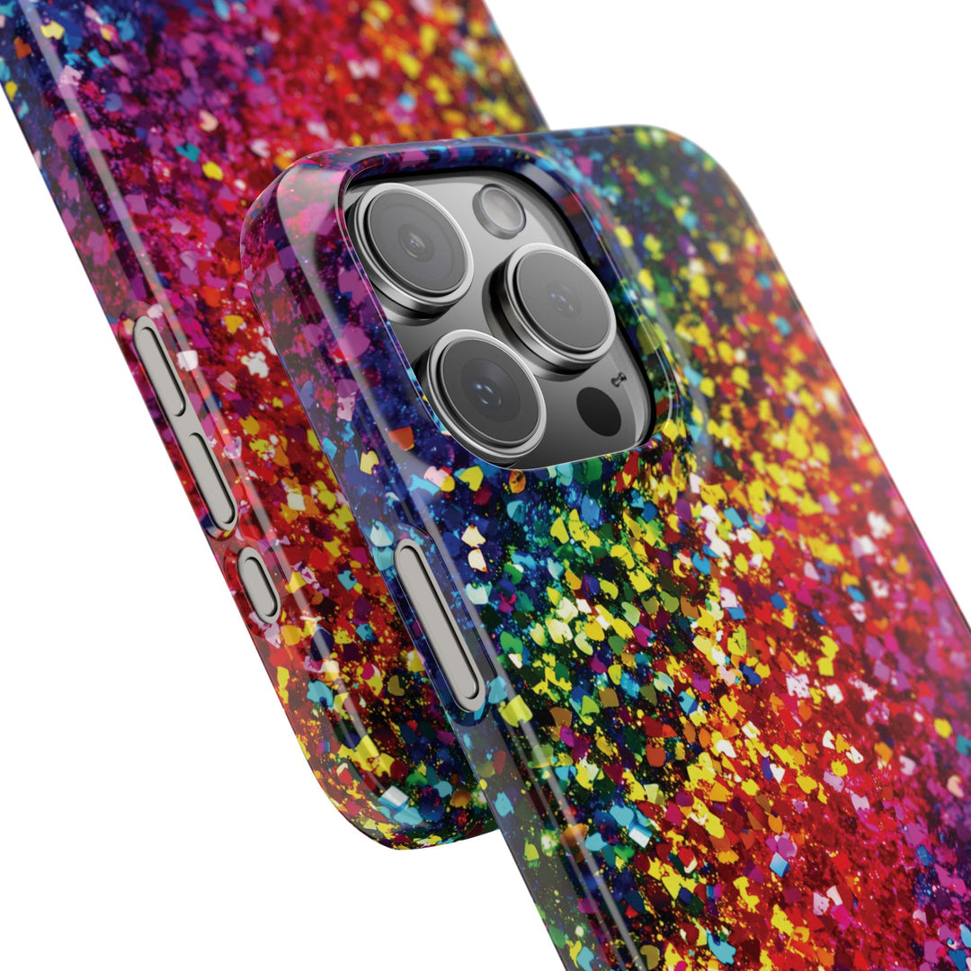 Slim Personalized Slim Muted Faux Play on Glitter Effect Cute Phone Cases for Iphone 16 Pro Max | iPhone 15 Case | iPhone 15 Pro Max Case, Iphone 14, Iphone 14 Pro Max, Iphone 13 12 11 8 7 - Studio40ParkLane