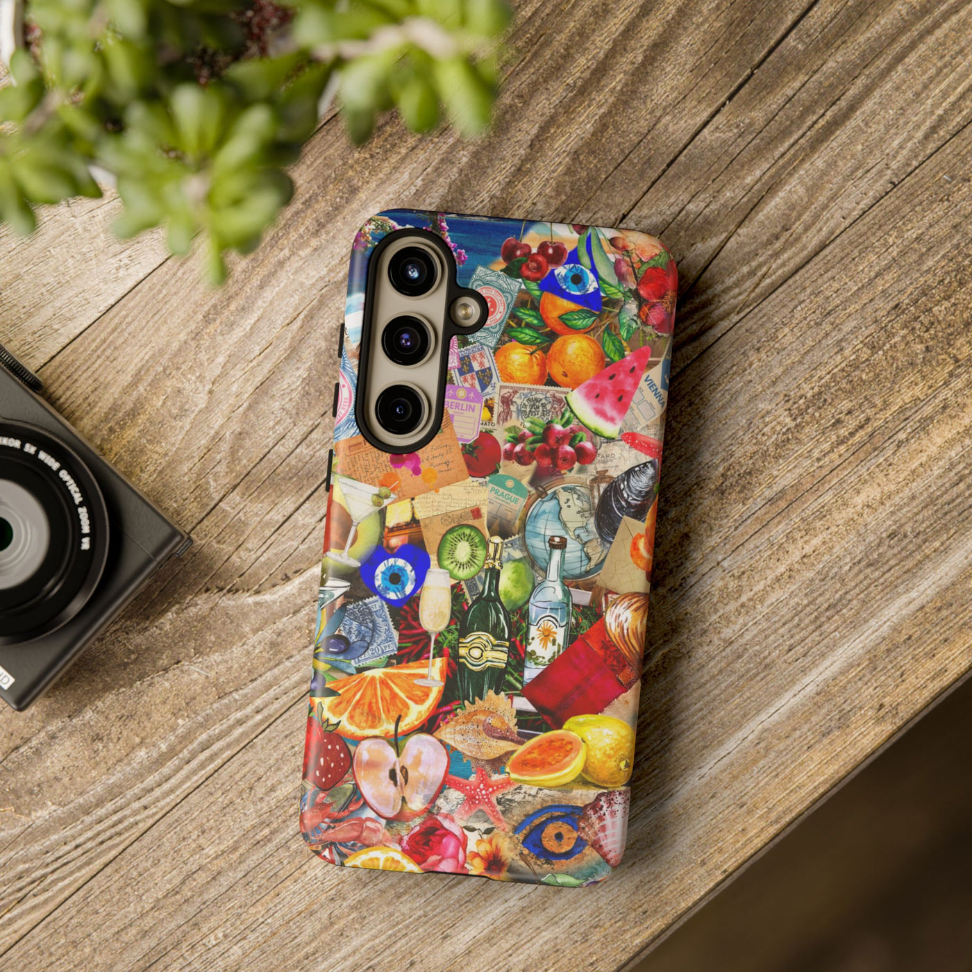 Fruity European Summer Impact Resistant Cute Phone Cases for Samsung S24, S23, S22, S21, IPhone 15 pro Iphone 14 pro Iphone 13 IPhone 12 Iphone 11