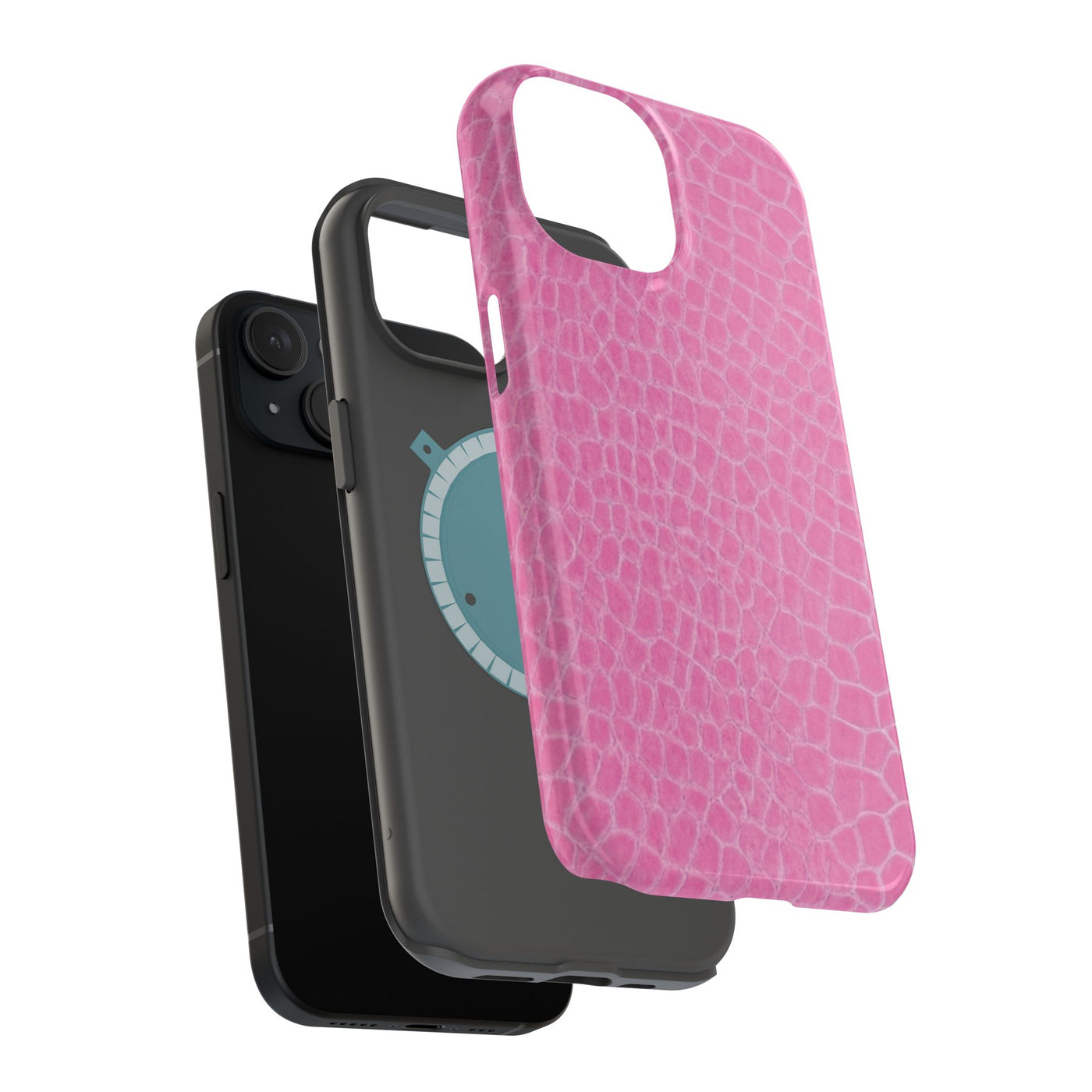 Non Leather Pink Color Pattern Magsafe Cute Phone Case for Iphone Gift for Her,  | iPhone 15 Case | iPhone 15 Pro Max Case, Iphone 14, Iphone 14 Pro Max, Iphone 13, Iphone 16