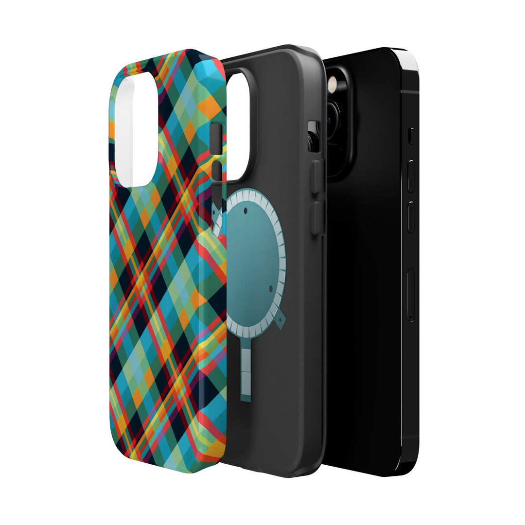 Checkered Plaid Magsafe Gift for Her Cute Phone Case for Iphone, | iPhone 16 | iPhone 15 Pro Max, Iphone 14 Pro Max, 13 12 11 10 9 8 7 - Studio40ParkLane