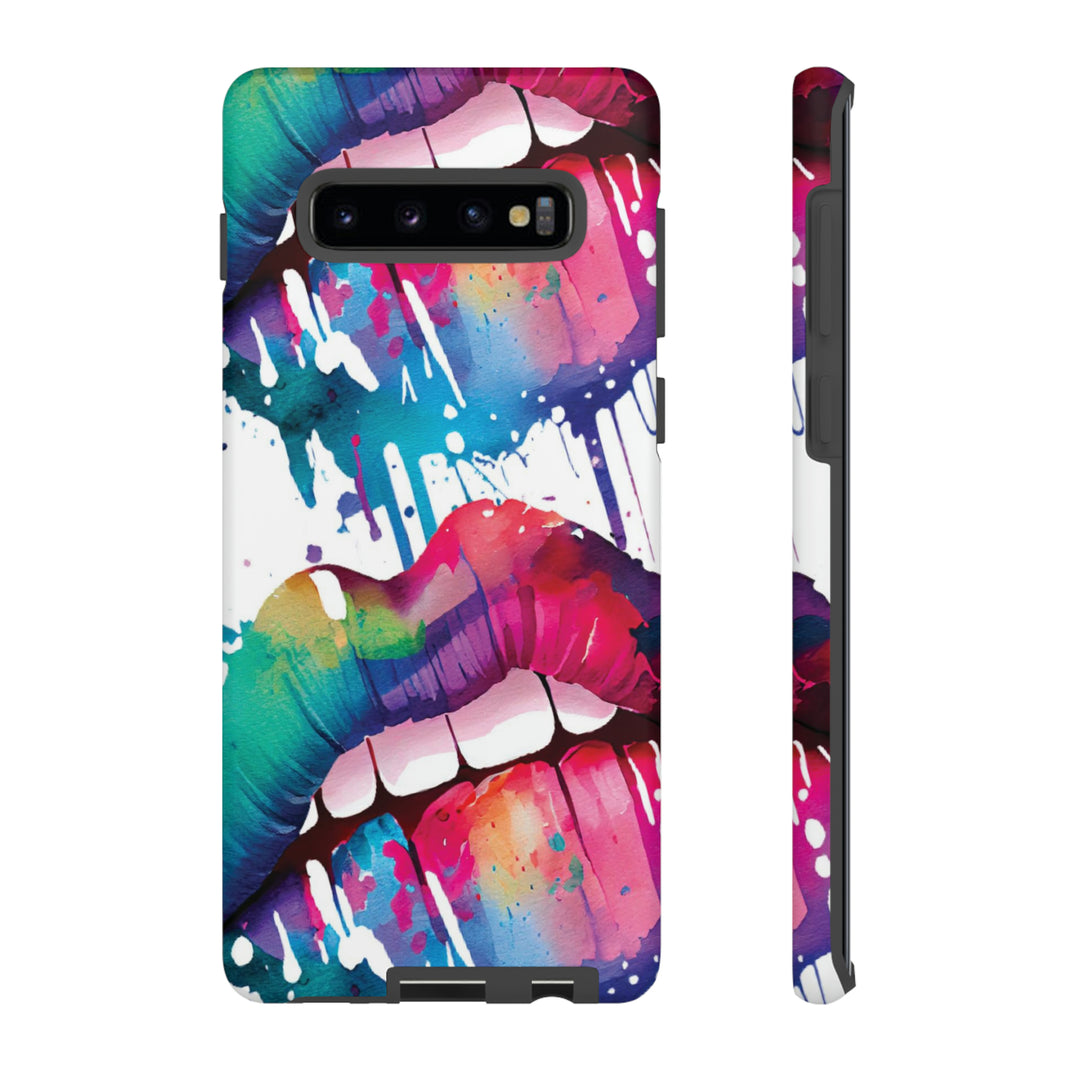 Cute Samsung Phone Case | Aesthetic Samsung Phone Case | Smile Lips Colorful | Galaxy S23, S22, S21, S20 | Luxury Double Layer | Cool - Studio40ParkLane