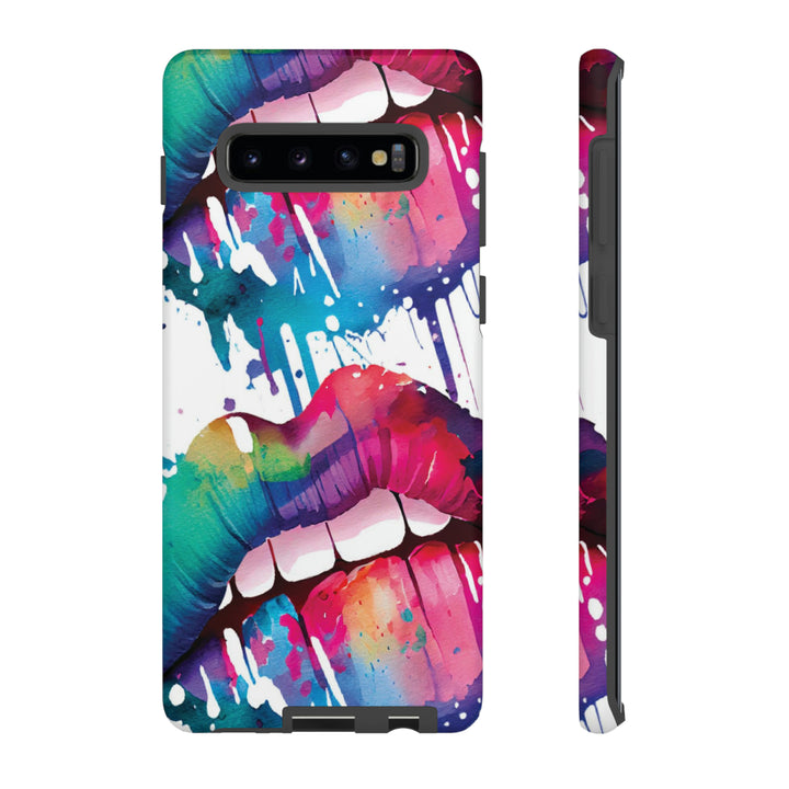 Cute Samsung Phone Case | Aesthetic Samsung Phone Case | Smile Lips Colorful | Galaxy S23, S22, S21, S20 | Luxury Double Layer | Cool - Studio40ParkLane