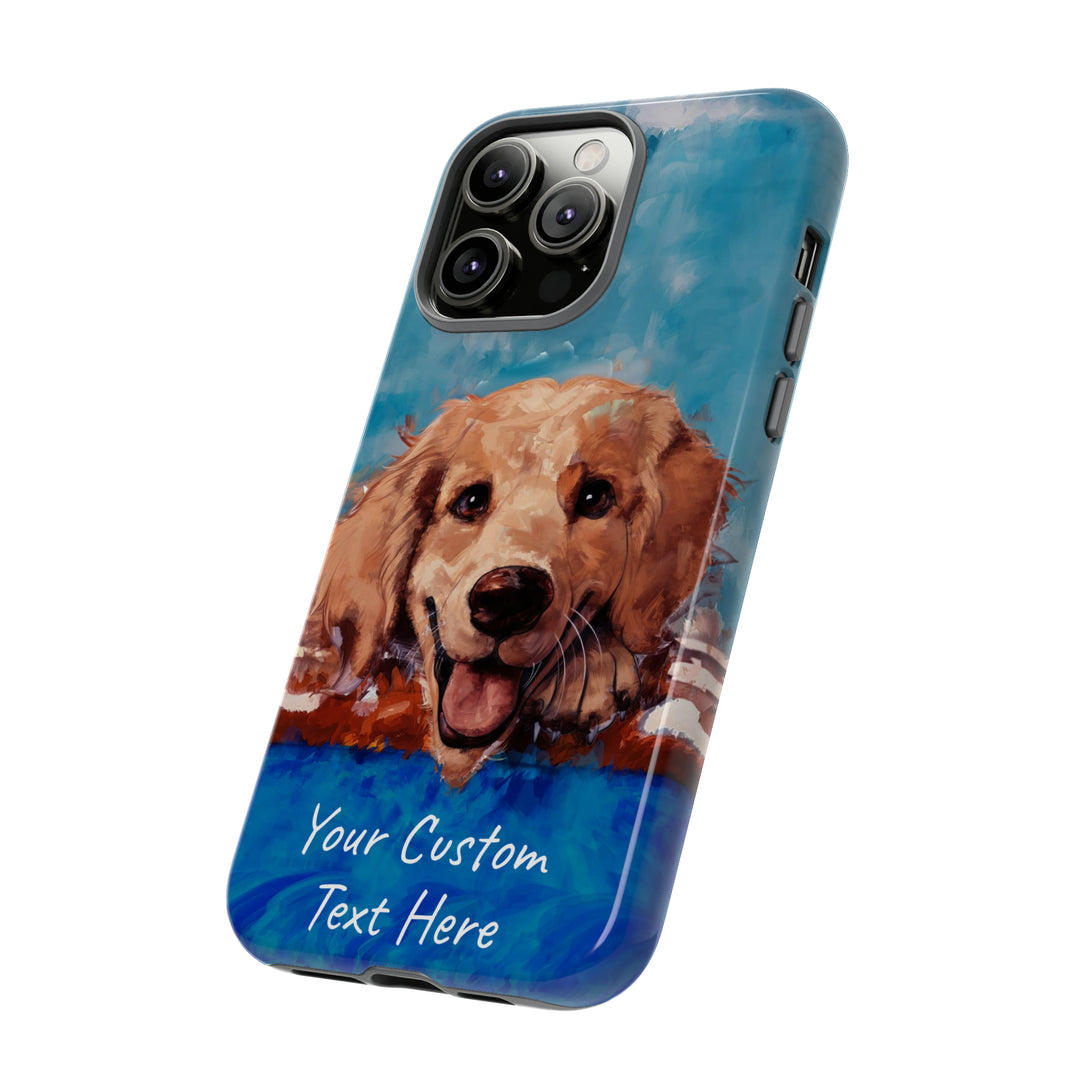 Personalize this Cute IPhone Case | Golden Retriever Dog iPhone Case, iPhone 15 Case | iPhone 15 Case, Iphone 14 Case, Iphone 14 Pro Max Case - Studio40ParkLane