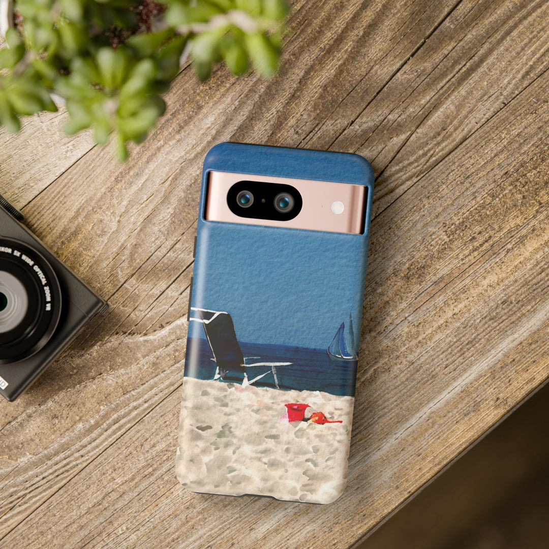 Cute Samsung Case | Cool Iphone Case | Summer Blue Beach Chair, Samsung S24, S23, S22, S21, IPhone 15 Case | Iphone 14 Case, Iphone 13 Case - Studio40ParkLane