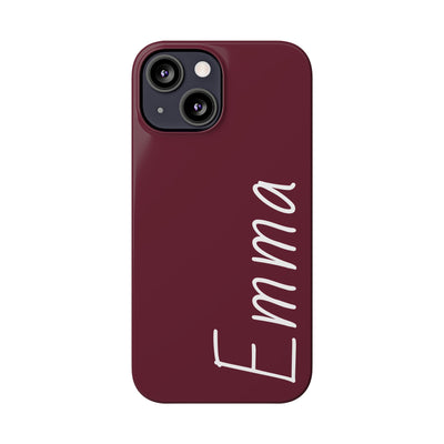Personalized Initial Name Custom Slim Phone Cases for Iphone 16 Pro Max | iPhone 15 Case | iPhone 15 Pro Max Case, Iphone 14, 13, 12, 11, 10, 8, 7 - Studio40ParkLane