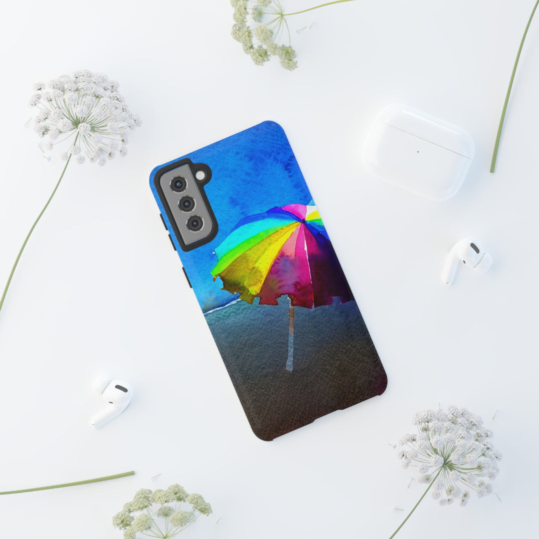 Cute Samsung Case | Cool Iphone Case | Summer Colorful Beach Parasol, Samsung S24, S23, S22, S21, IPhone 15 Case | Iphone 14 Case, Iphone 13 Case - Studio40ParkLane