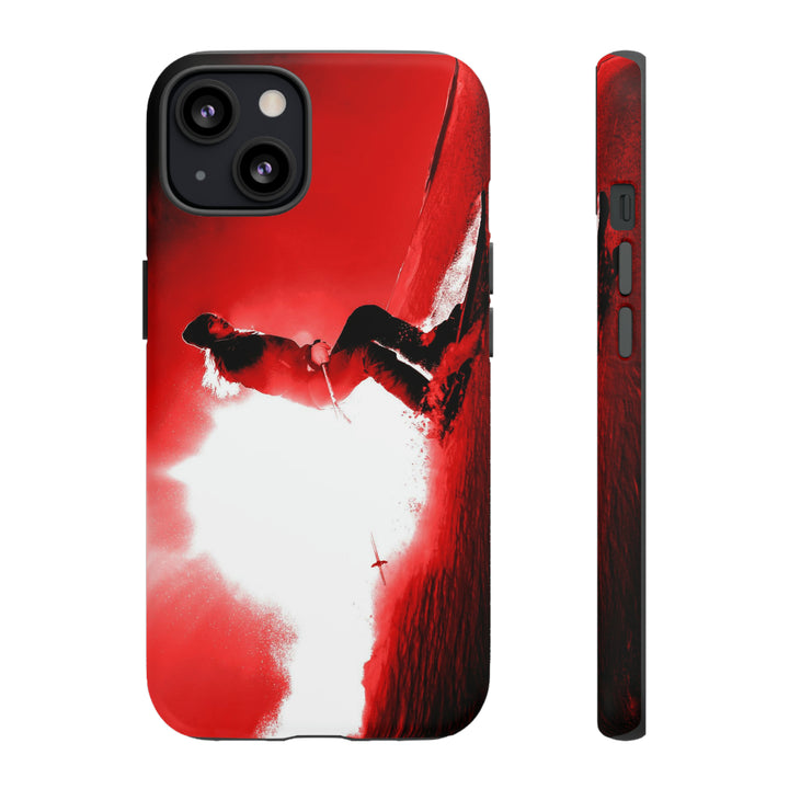 Cute IPhone Case | iPhone 15 Case | iPhone 15 Pro Max Case, Iphone 14 Case, Iphone 14 Pro Max Case IPhone Case for Art Lovers - Red Skier - Studio40ParkLane