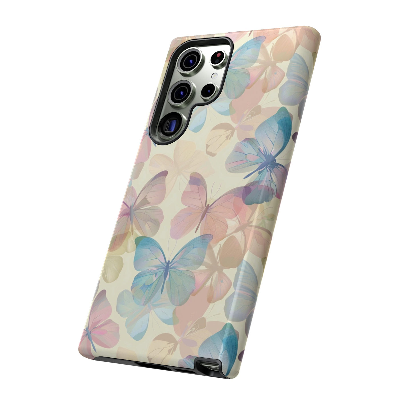 Cute Samsung Case | Cool Iphone Case | Summer Pastel Butterflies, Samsung S24, S23, S22, S21, IPhone 15 Case | Iphone 14 Case, Iphone 13 Case