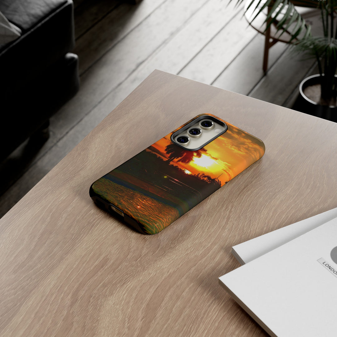 Cute Samsung Case | Cool Iphone Case | Summer Jamaica Pool Sunset, Samsung S24, S23, S22, S21, IPhone 15 Case | Iphone 14 Case, Iphone 13 Case - Studio40ParkLane