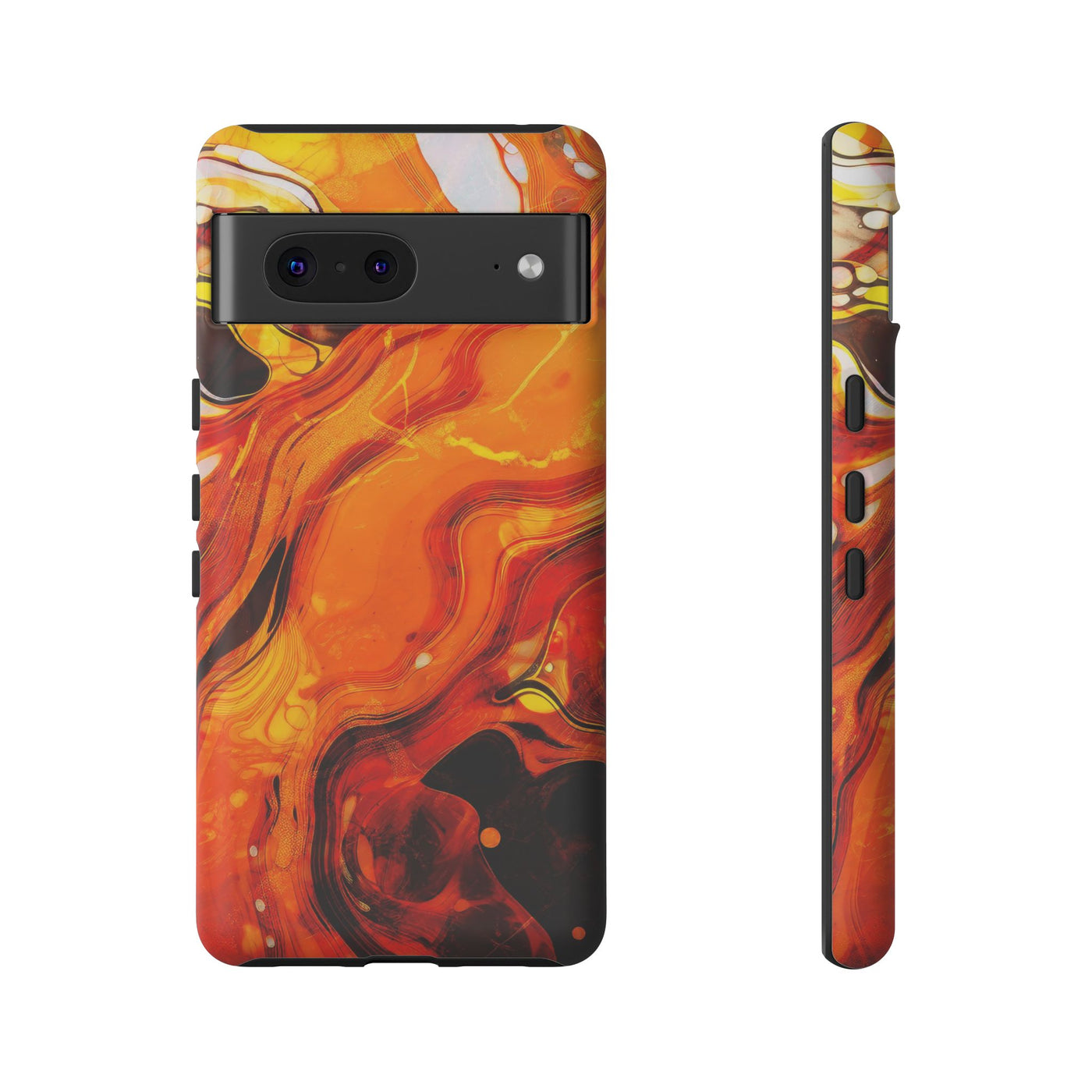 Impact Resistant, Fall Colors Marble, Cute Phone Cases for Samsung S24, S23, S22, S21, IPhone 15 pro Iphone 14 pro Iphone 13 IPhone 12 Iphone 11