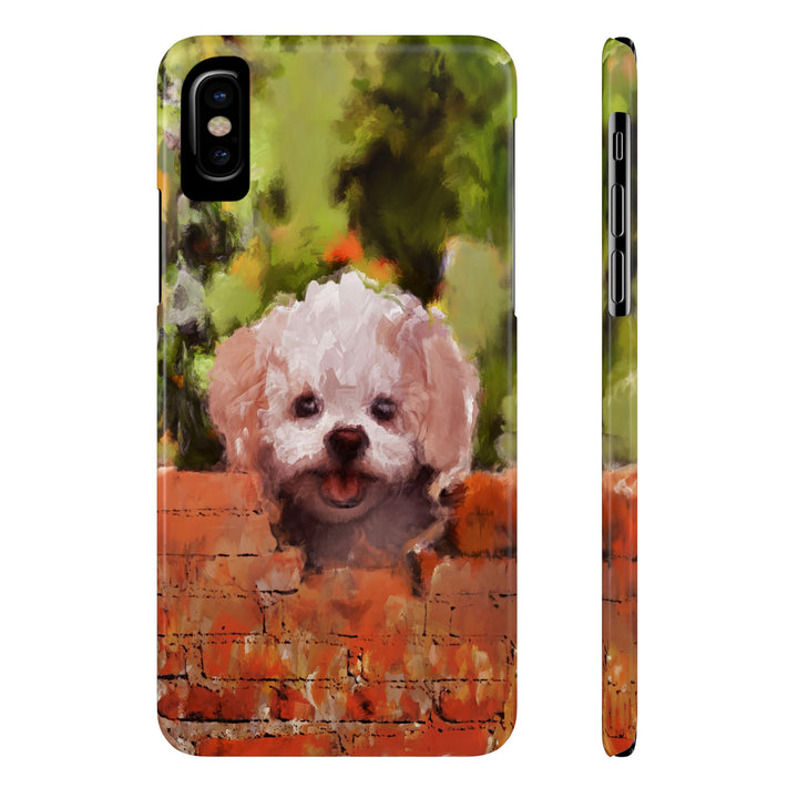 Slim Cute Phone Cases for Iphone - | iPhone 15 Case | iPhone 15 Pro Max Case, Iphone 14 Case, Iphone 14 Pro Max, Iphone 13, Bichon Frise Dog - Studio40ParkLane