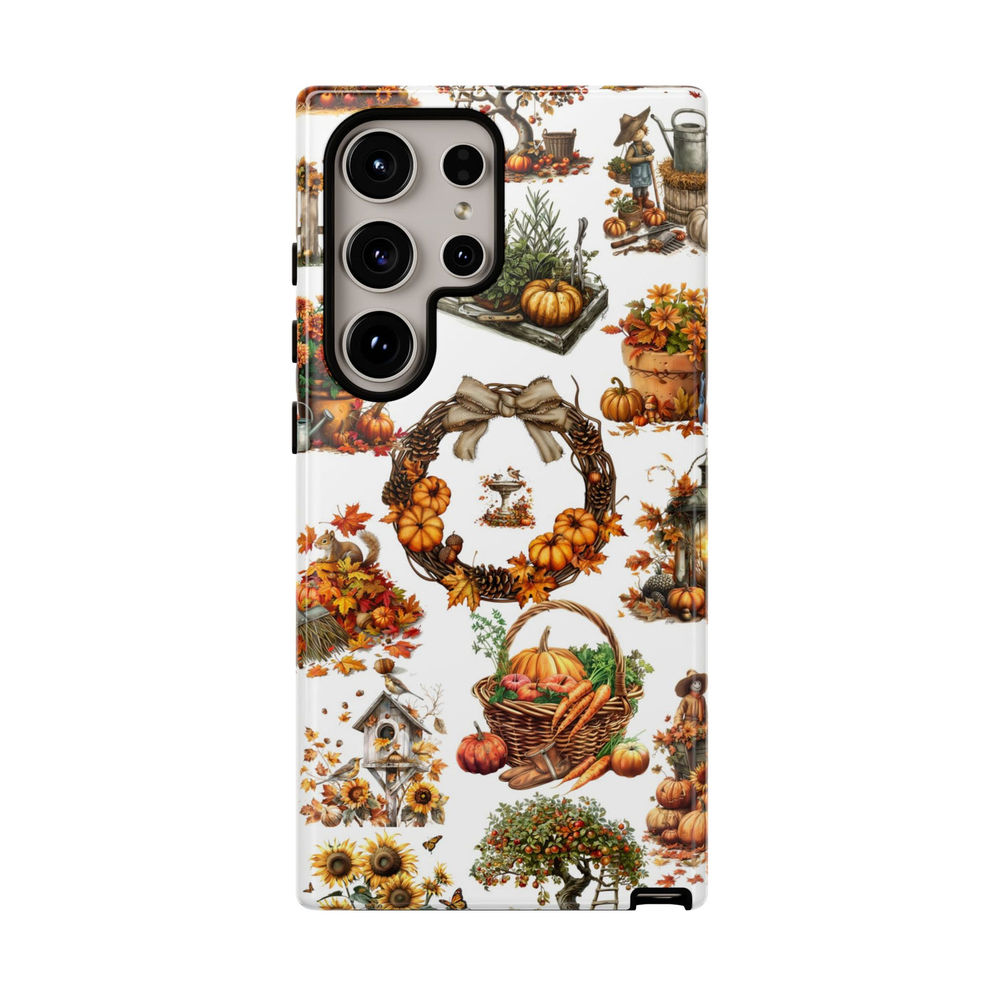 Impact Resistant, Fall Leaves Collage, Cute Phone Cases for Samsung S24, S23, S22, S21, IPhone 15 pro Iphone 14 pro Iphone 13 IPhone 12 Iphone 11