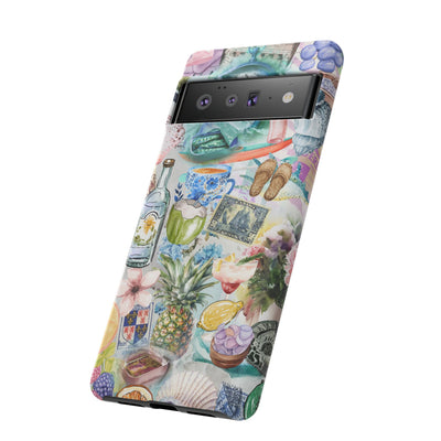 Impact Resistant, Travel Coquette Collage, Cute Phone Cases for Samsung S24, S23, S22, S21, IPhone 15 pro Iphone 14 pro Iphone 13 IPhone 12 Iphone 11