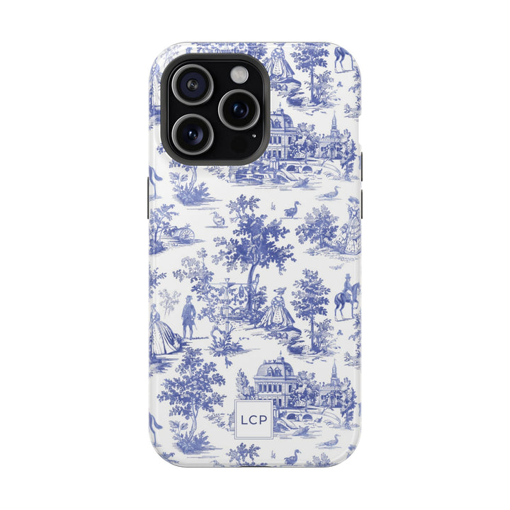 Custom Personalized French Toile Magsafe Phone Case for Iphone 18 - iPhone 17 Pro Max Air Plus 15 14 13 12 11, Samsung Galaxy Phone Cases - Studio40ParkLane
