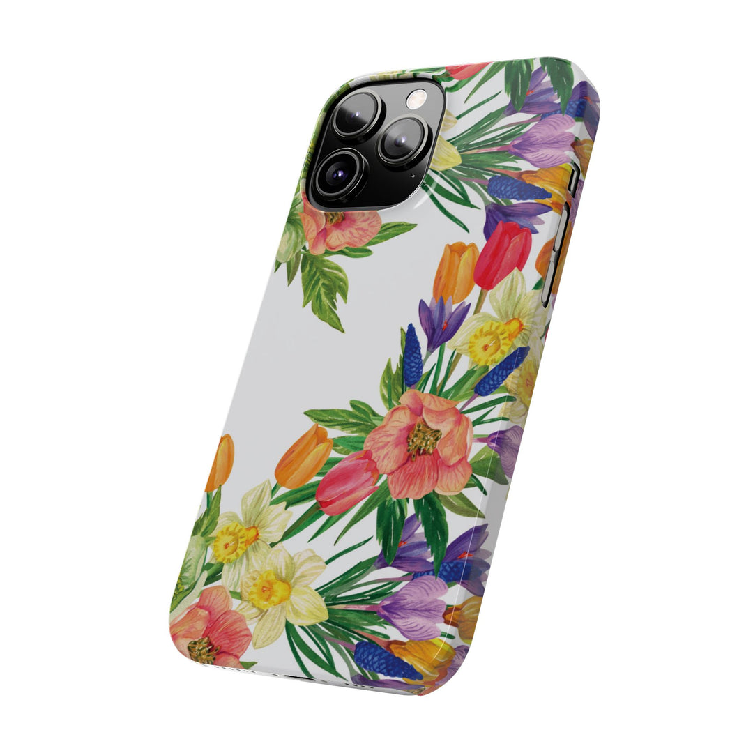 Slim Spring Flowers Gift for Her Cute Phone Cases for Iphone 16 Pro Max | iPhone 15 Case | iPhone 15 Pro Max Case, Iphone 14, 13, 12, 11, 10, 8, 7 - Studio40ParkLane