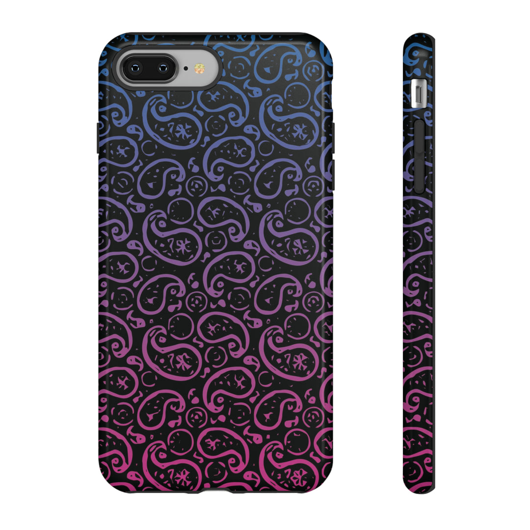 Cute IPhone Case | iPhone 15 Case | iPhone 15 Pro Max Case, Iphone 14 Case, Iphone 14 Pro Max Case IPhone Case for Art Lovers, Paisley Blue Pink - Studio40ParkLane