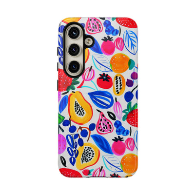 Cute Samsung Phone Case | Aesthetic Samsung Phone Case | Galaxy S23, S22, S21, S20 | Summer Fruit Cocktail, Protective Phone Case