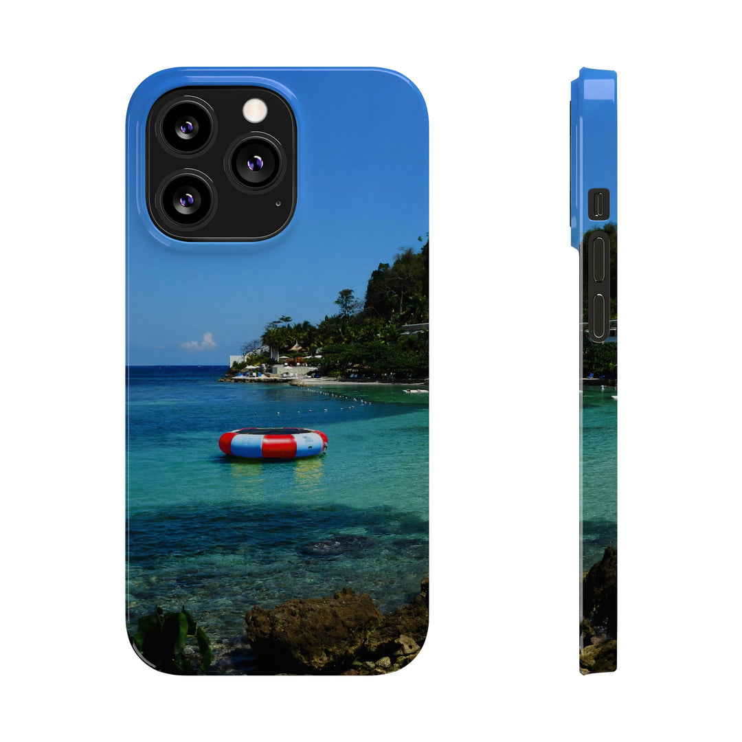 Slim Cute Phone Cases for Iphone - | iPhone 15 Case | iPhone 15 Pro Max Case, Iphone 14 Case, Iphone 14 Pro Max, Iphone 13, Summer Jamaica Beach - Studio40ParkLane
