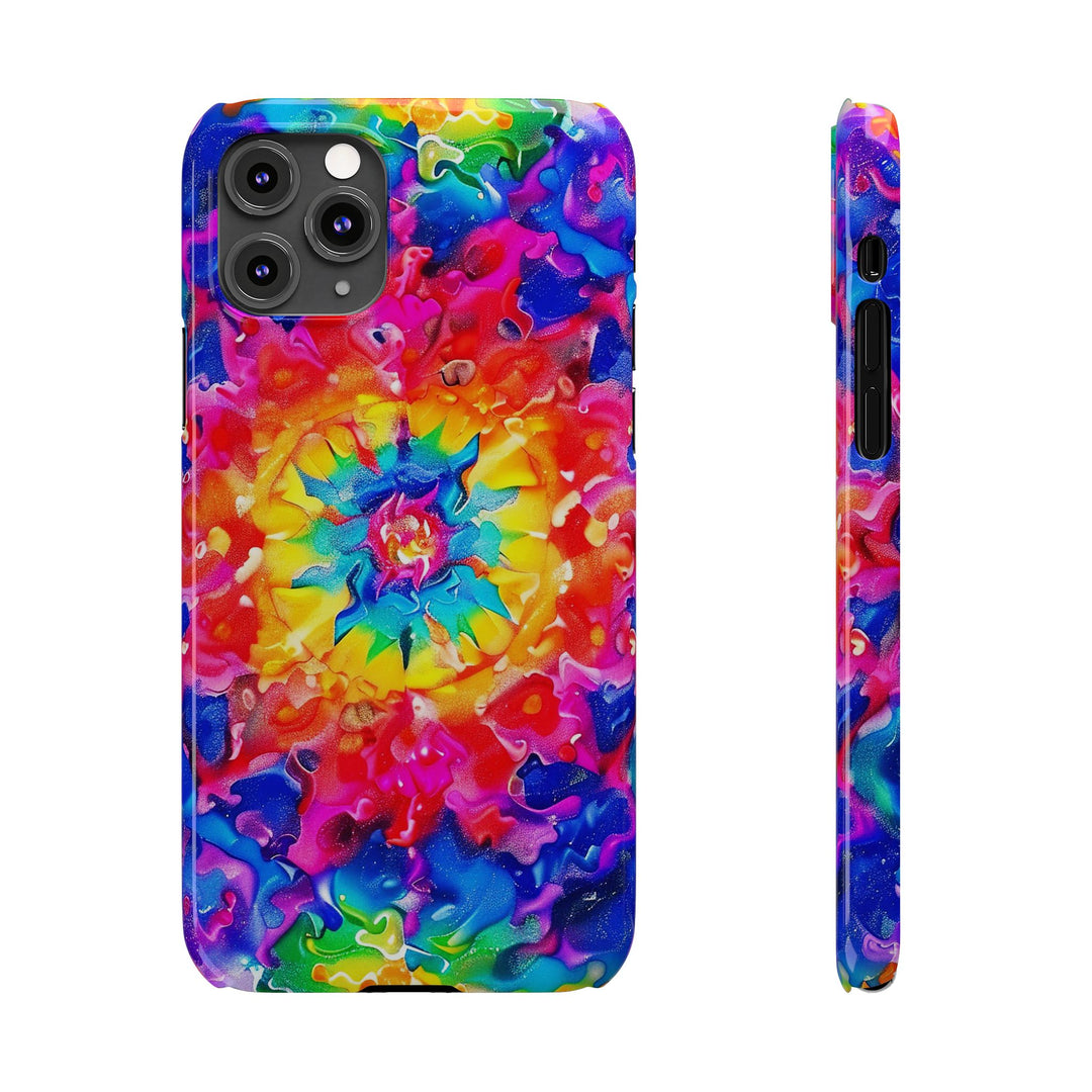 Slim Tie Dye Faux Glitter Gift for Her Cute Phone Cases for Iphone 16 Pro Max | iPhone 15 Case | iPhone 15 Pro Max Case, Iphone 14, Iphone 14 Pro Max, Iphone 13 12 11 8 7 - Studio40ParkLane