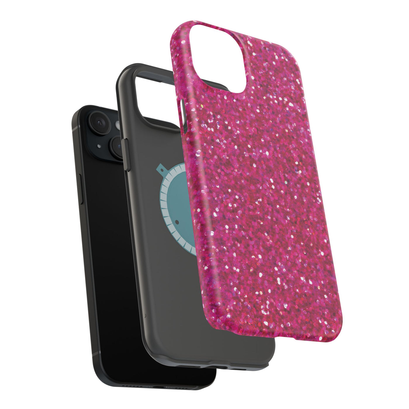 Non Glitter Pink Color Composition Magsafe Cute Phone Case for Iphone Gift for Her,  | iPhone 15 Case | iPhone 15 Pro Max Case, Iphone 14, Iphone 14 Pro Max, Iphone 13, Iphone 16