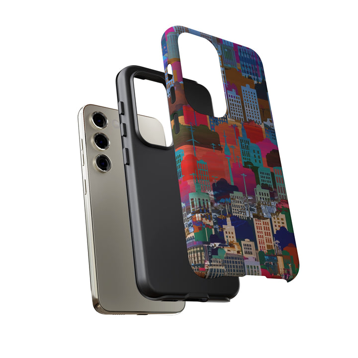 Cute Samsung Case | Cool Iphone Case | Summer City Skyline, Samsung S24, S23, S22, S21, IPhone 15 Case | Iphone 14 Case, Iphone 13 Case - Studio40ParkLane
