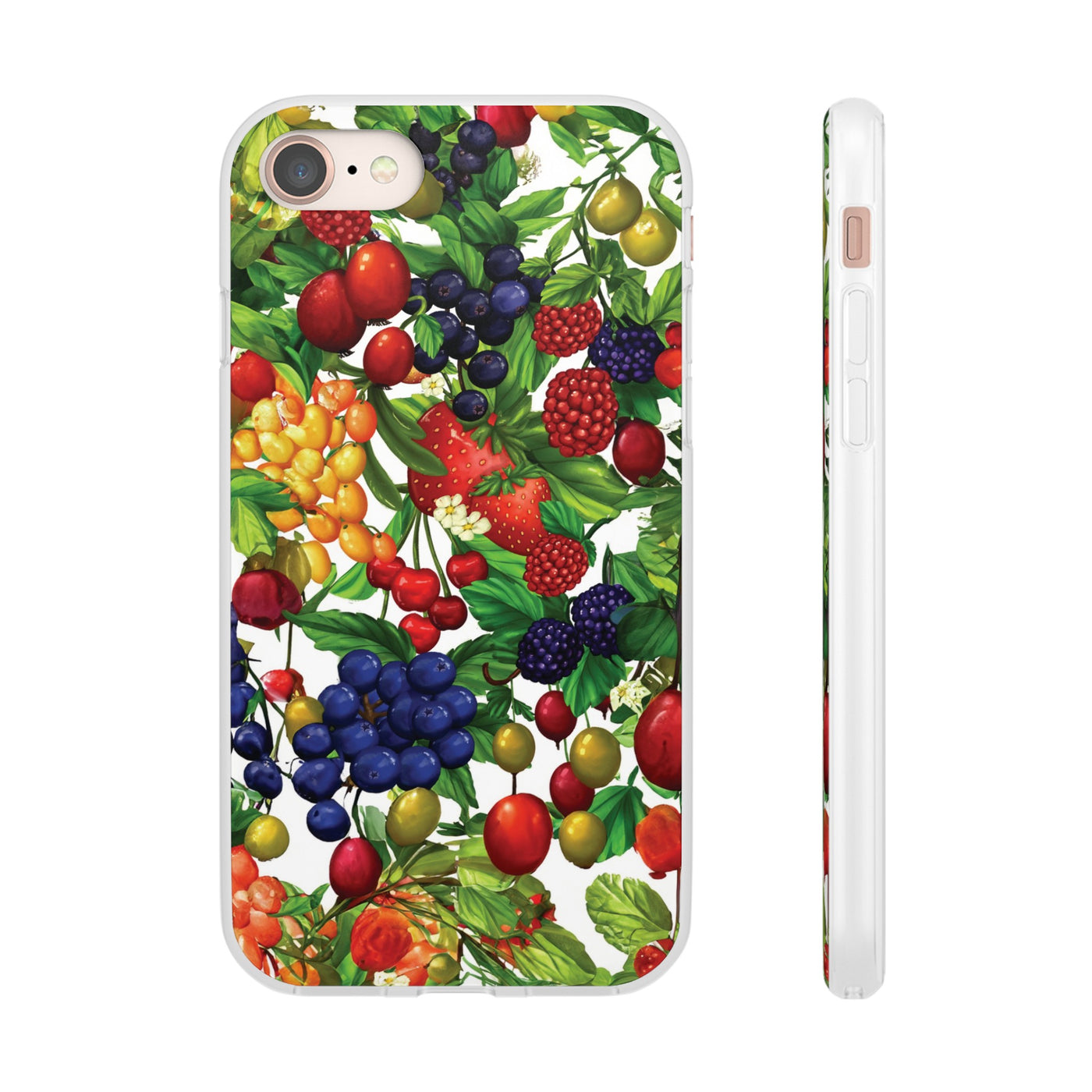 Cute Flexi Phone Cases, For Samsung Galaxy and Iphone, Summer Mixed Fruit, Galaxy S23 Phone Case, Samsung S22 Case, Samsung S21, Iphone 15, Iphone 14, Iphone 13