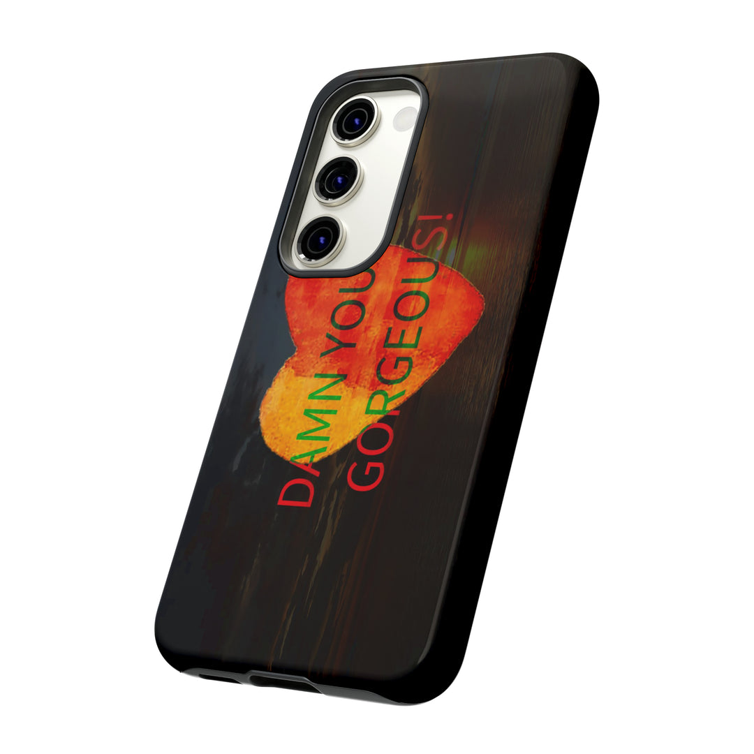 Cute Samsung Phone Case | Aesthetic Samsung Phone Case | Sunset Heart | Galaxy S23, S22, S21, S20 | Luxury Double Layer | Cool - Studio40ParkLane