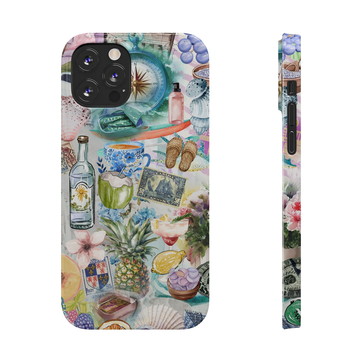 Travel Coquette Collage Slim Cute Phone Cases for Iphone  | iPhone 15 Case | iPhone 15 Pro Max Case, Iphone 14, Iphone 14 Pro Max, Iphone 13