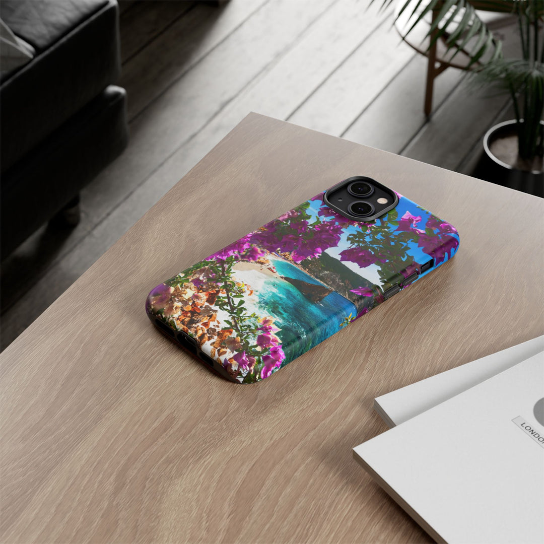 Impact Resistant, Bougainvillea Seaview, Cute Phone Cases for Samsung S24, S23, S22, S21, IPhone 15 pro Iphone 14 pro Iphone 13 IPhone 12 Iphone 11 - Studio40ParkLane