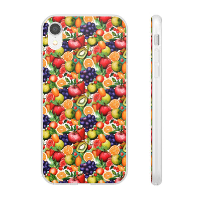 Cute Flexi Phone Cases, Summer Fruit Mix, Compatible with Samsung Galaxy S23, Samsung S22, Samsung S21, Samsung S20, Galaxy S20 Ultra