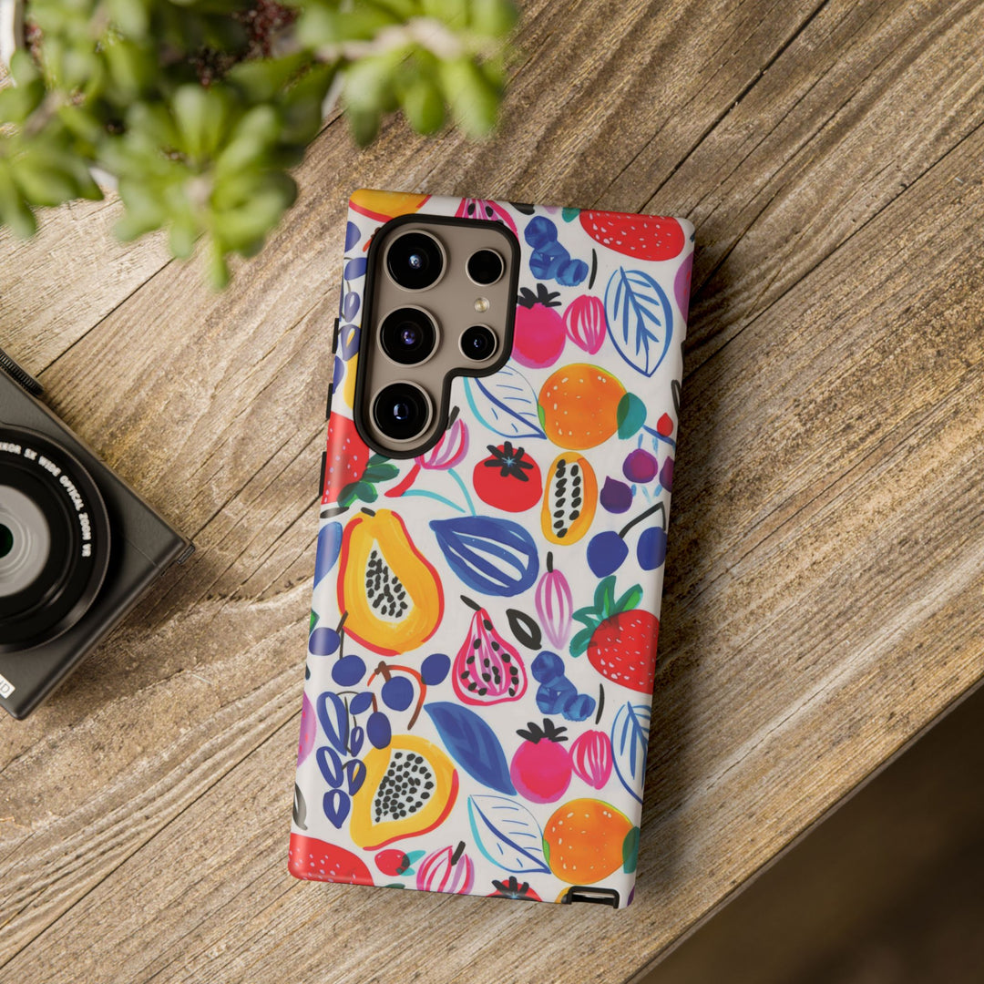 Premium Tough Summer Fruit Collage Gift for Her Cute Phone Cases for Samsung and Iphone, 16, 15, 14, S24, S23, S22, S21, S20, Plus, Ultra, Pro - Studio40ParkLane