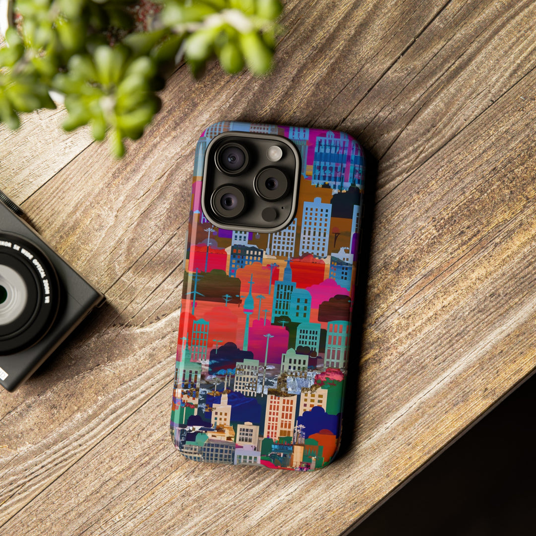 Cute Samsung Case | Cool Iphone Case | Summer City Skyline, Samsung S24, S23, S22, S21, IPhone 15 Case | Iphone 14 Case, Iphone 13 Case - Studio40ParkLane
