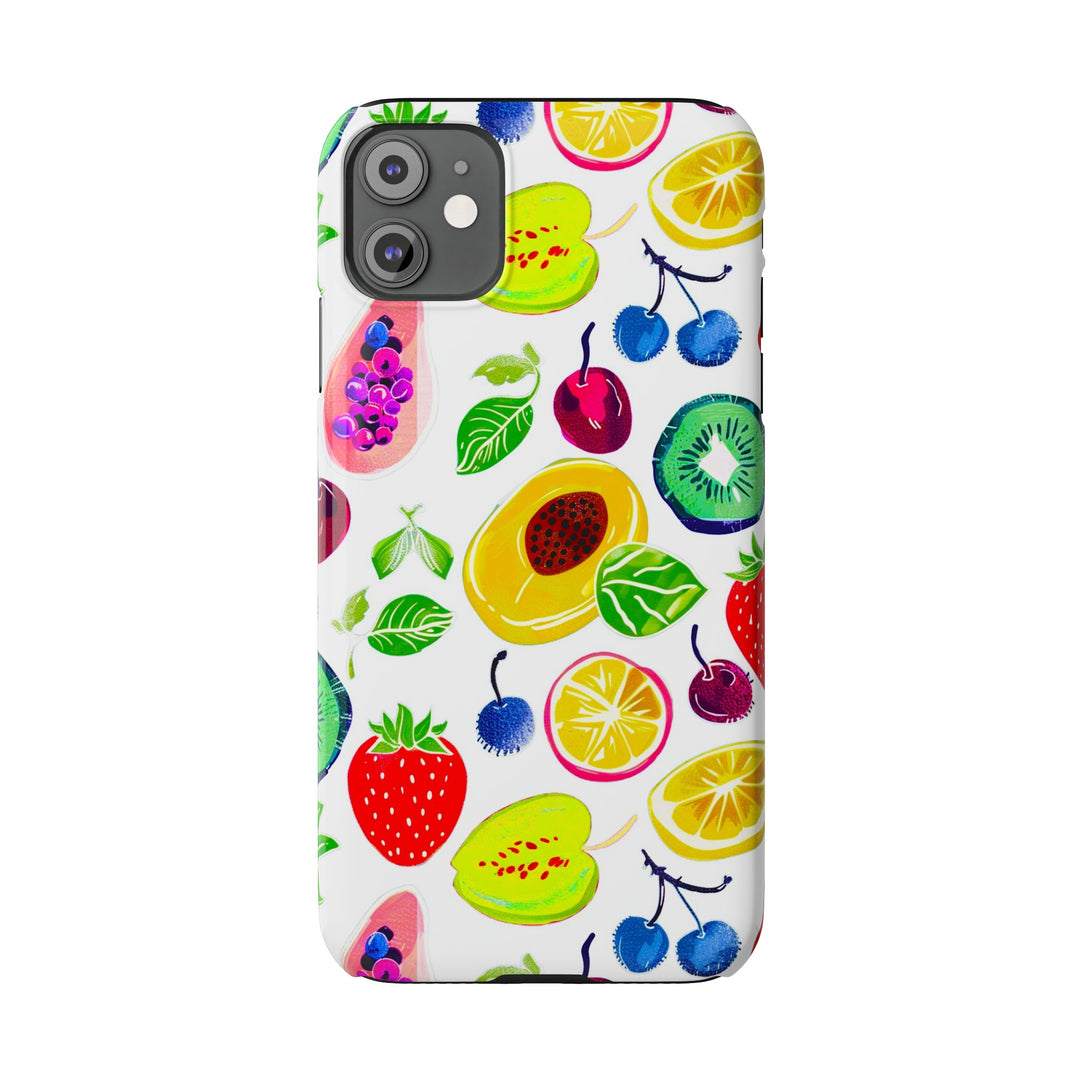Slim Cute Phone Cases for Iphone | iPhone 15 Case | iPhone 15 Pro Max Case, Iphone 14, Iphone 14 Pro Max, Iphone 13, Summer Fruit Mix - Studio40ParkLane