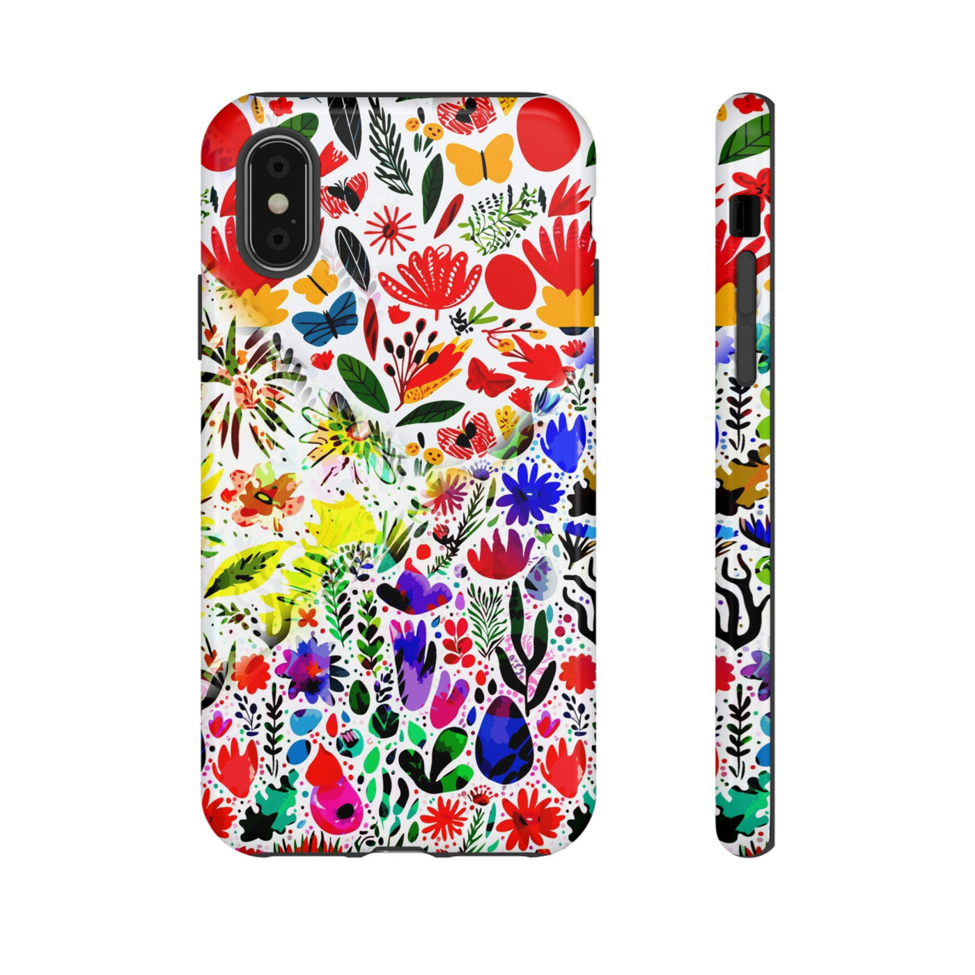 Impact Resistant, Colored Flowers, Cute Phone Cases for Samsung S24, S23, S22, S21, IPhone 15 pro Iphone 14 pro Iphone 13 IPhone 12 Iphone 11