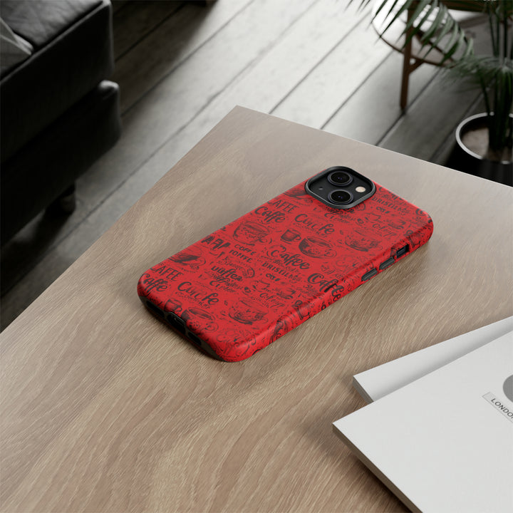 Cute IPhone Case | Red Black Coffee, iPhone 15 Case | iPhone 15 Pro Case, Iphone 14 Case, Iphone 14 Pro Max Case, Protective Iphone Case - Studio40ParkLane