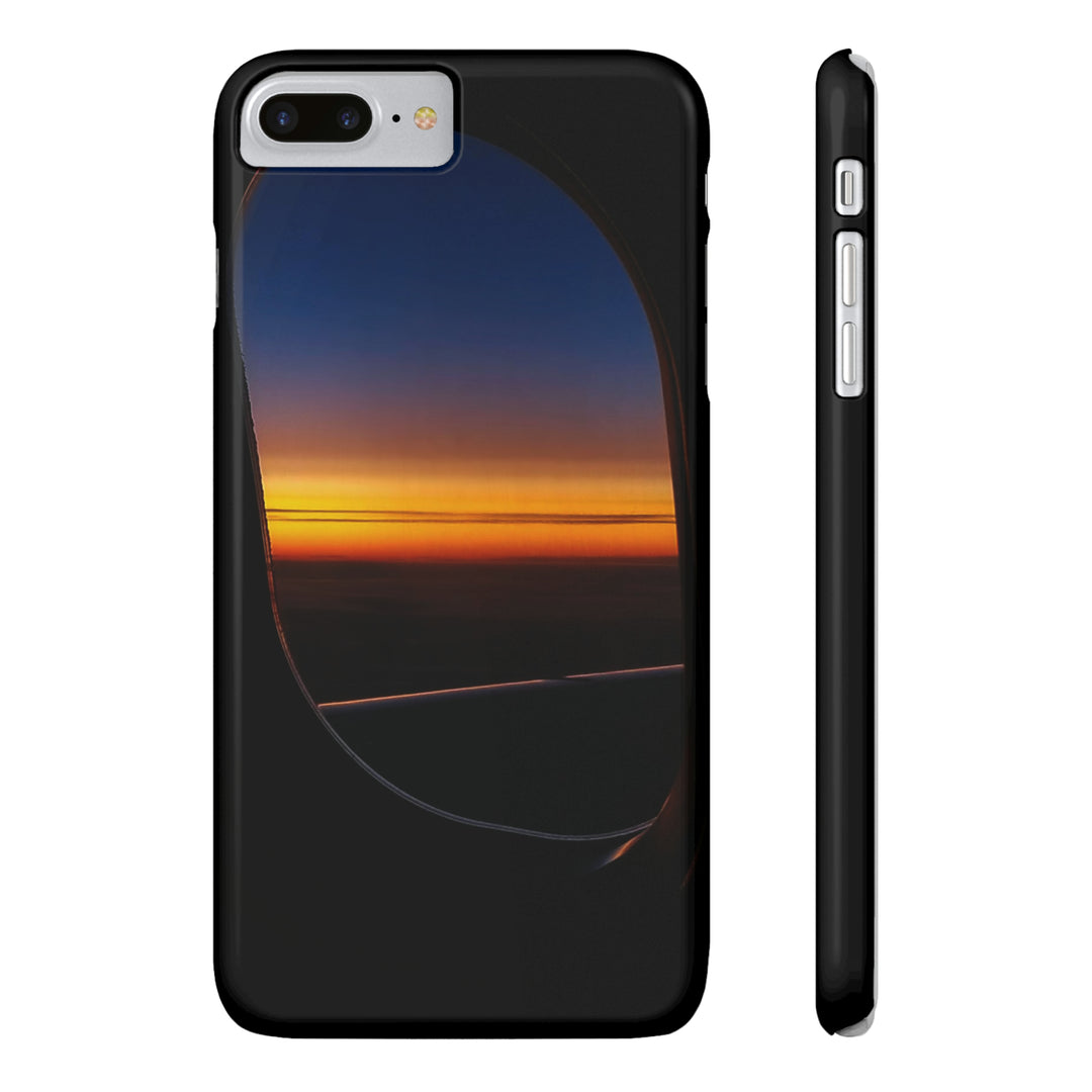 Slim Cute Phone Cases for Iphone - | iPhone 15 Case | iPhone 15 Pro Max Case, Iphone 14 Case, Iphone 14 Pro Max, Iphone 13, Airplane Window Sunset - Studio40ParkLane