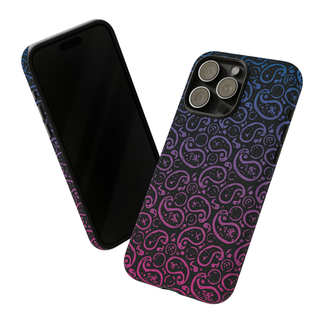 Cute IPhone Case | iPhone 15 Case | iPhone 15 Pro Max Case, Iphone 14 Case, Iphone 14 Pro Max Case IPhone Case for Art Lovers, Paisley Blue Pink - Studio40ParkLane