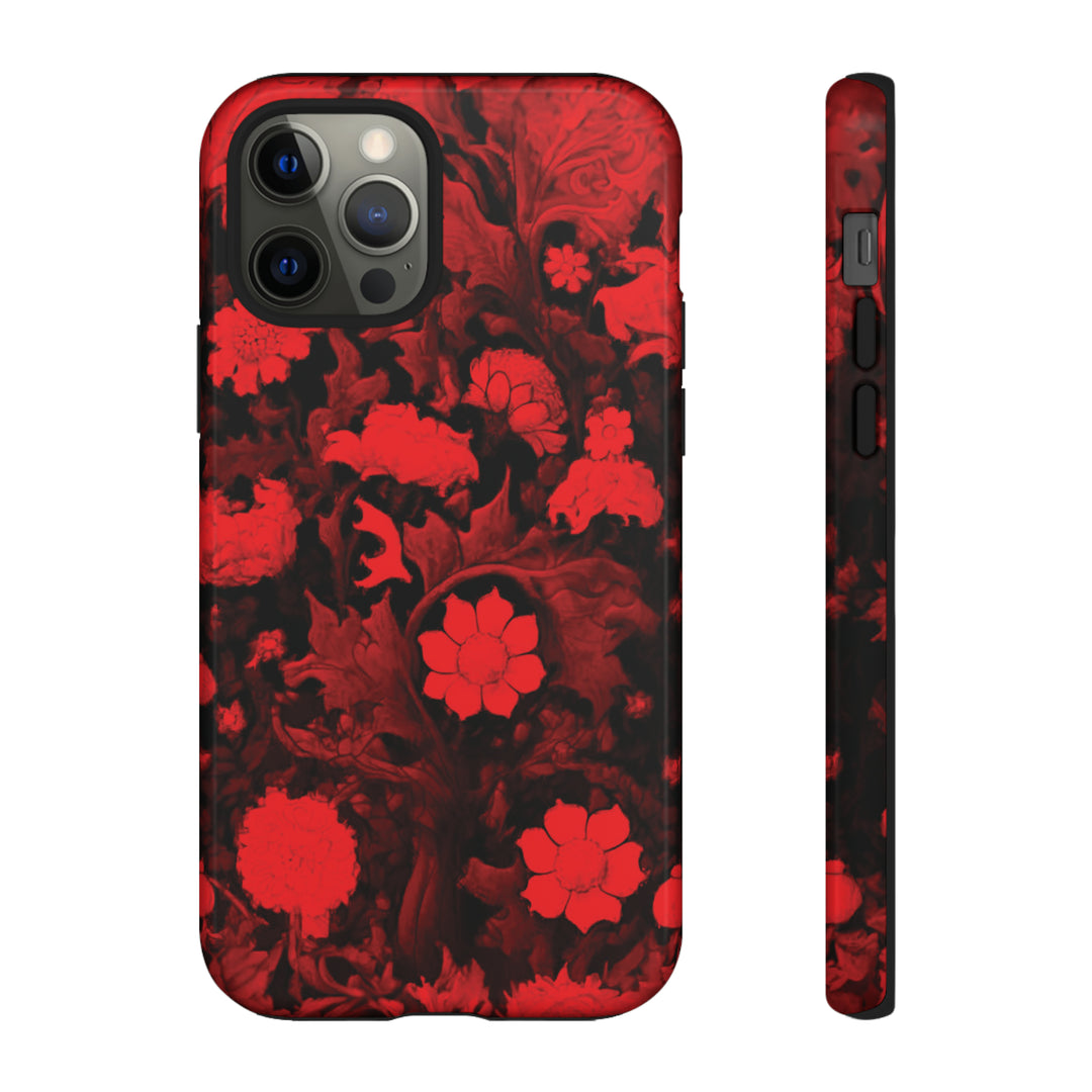 Cool Phone Case | Red Flowers, For iPhone 15 Case | iPhone 15 Pro Case, Iphone 14 Case, Iphone 14 Pro Max Case, Protective Iphone Case - Studio40ParkLane