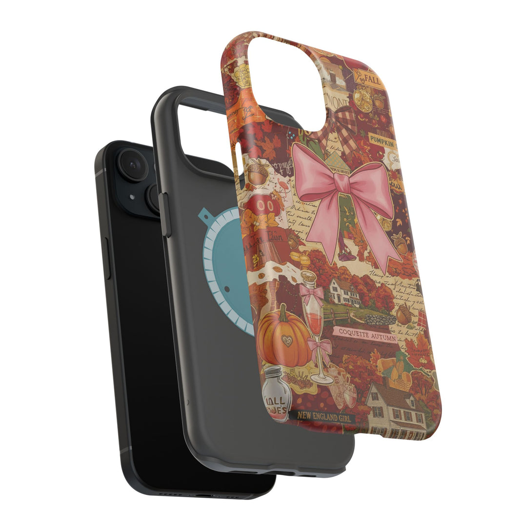 New England Fall Coquette Collage Tough Magsafe Cute Phone Cases for Iphone | iPhone 15 Pro Max Case, Iphone 14, Iphone 14 13 12 11 10 9 8 7 - Studio40ParkLane