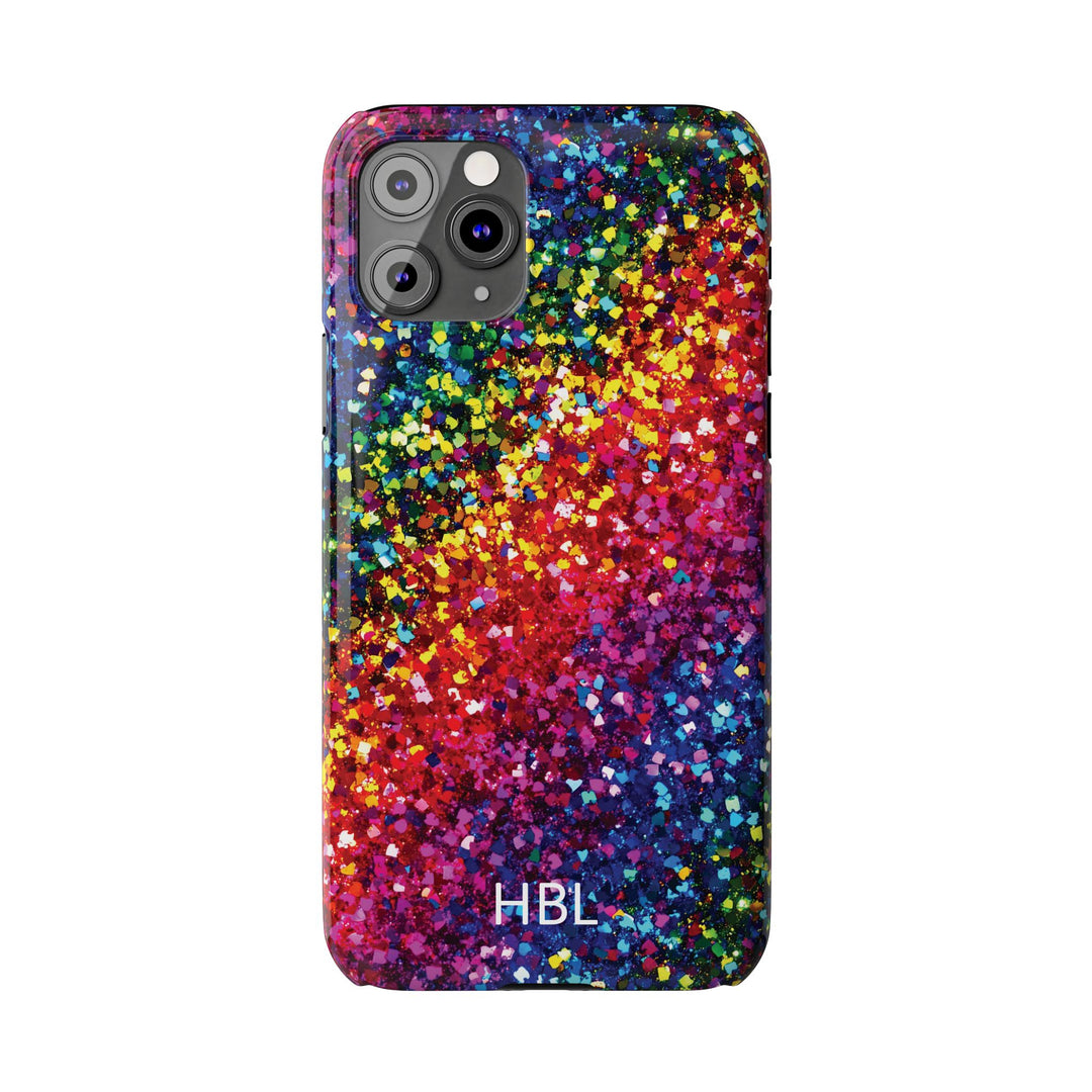 Slim Personalized Slim Muted Faux Play on Glitter Effect Cute Phone Cases for Iphone 16 Pro Max | iPhone 15 Case | iPhone 15 Pro Max Case, Iphone 14, Iphone 14 Pro Max, Iphone 13 12 11 8 7 - Studio40ParkLane