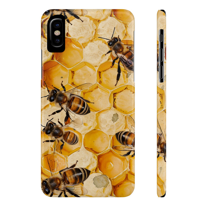 Slim Cute Phone Cases for Iphone - | iPhone 15 Case | iPhone 15 Pro Max Case, Iphone 14 Case, Iphone 14 Pro Max, Iphone 13, Summer Honey Bees - Studio40ParkLane
