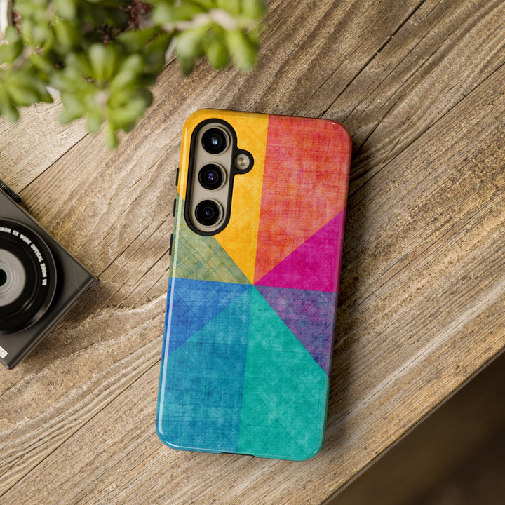 Impact Resistant, Colored Shapes, Cute Phone Cases for Samsung S24, S23, S22, S21, IPhone 15 pro Iphone 14 pro Iphone 13 IPhone 12 Iphone 11 - Studio40ParkLane