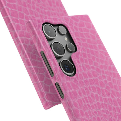 Snap Non Leather Pink Color Pattern Gift for Her Cute Phone Cases for Samsung Galaxy S24, S23, S22, S21, S20, Plus, Ultra, Iphone 16, 15, 14, Pro and Max - Studio40ParkLane