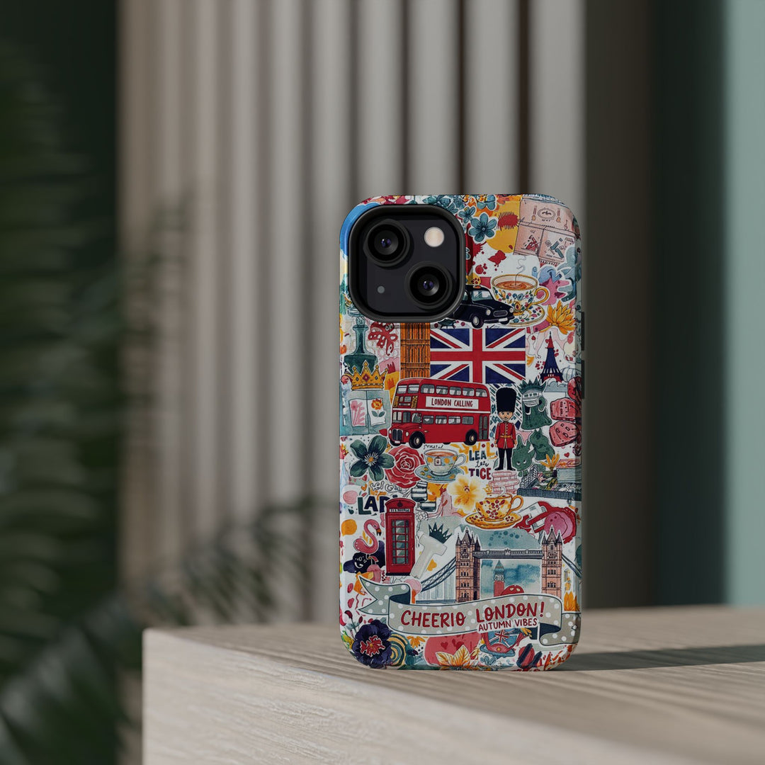 London England Coquette Collage Tough Magsafe Cute Phone Cases for Iphone | iPhone 17 Pro Max Case, Iphone 16, Iphone 15 14 13 12 11 10 9 - Studio40ParkLane