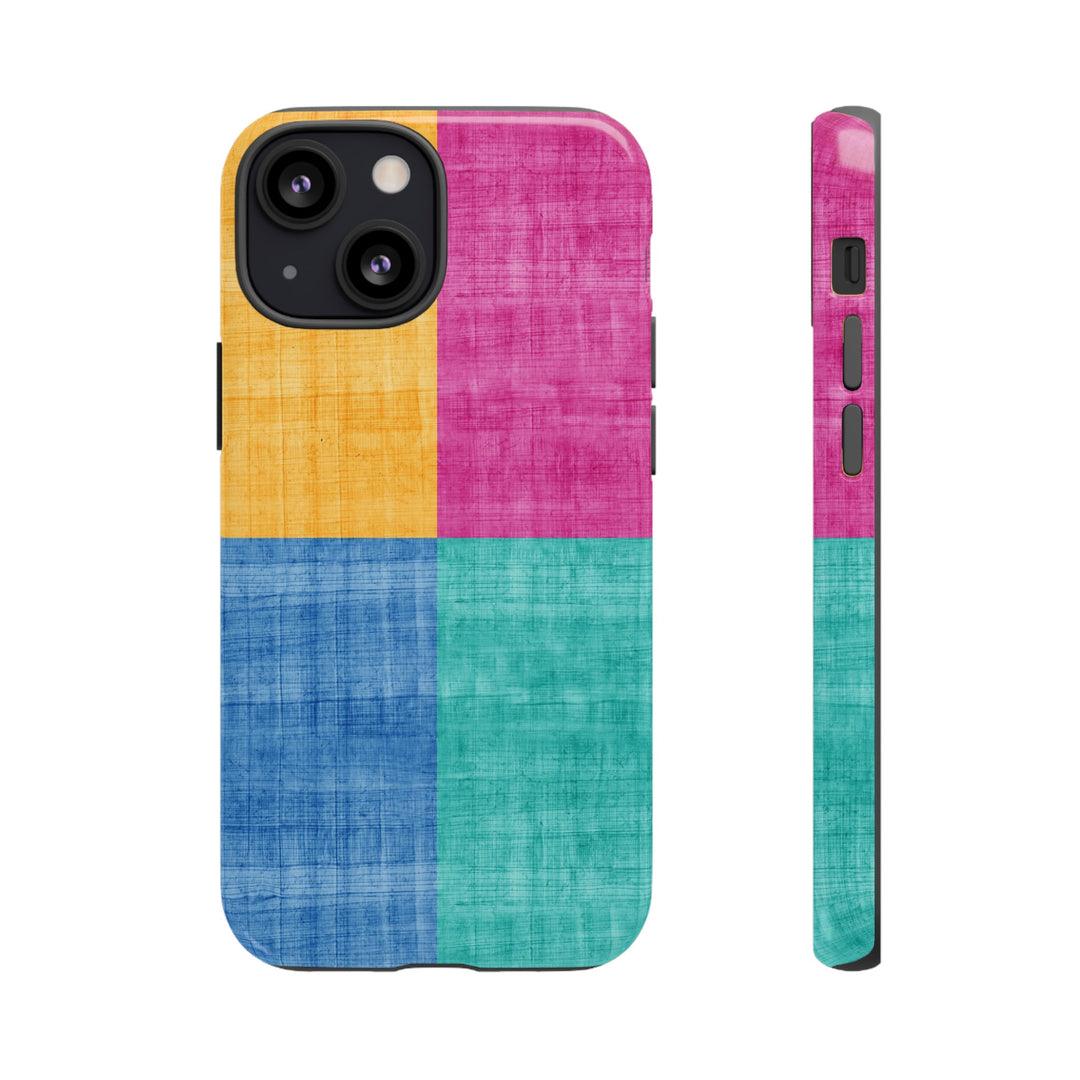 Impact Resistant, Colored Shapes, Cute Phone Cases for Samsung S24, S23, S22, S21, IPhone 15 pro Iphone 14 pro Iphone 13 IPhone 12 Iphone 11 - Studio40ParkLane