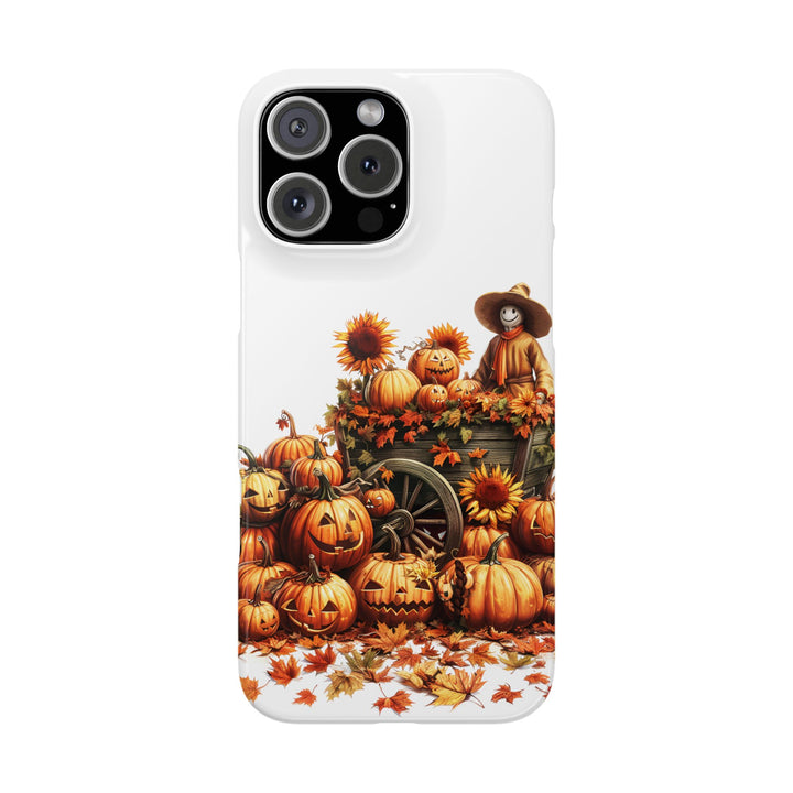 Slim Fall Leaves Scarecrow Slim Cute Phone Cases for Iphone | iPhone 15 Case | iPhone 15 Pro Max Case, Iphone 14, Iphone 14 Pro Max, Iphone 13 - Studio40ParkLane