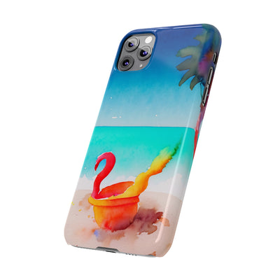 Slim Cute Phone Cases for Iphone - | iPhone 15 Case | iPhone 15 Pro Max Case, Iphone 14 Case, Iphone 14 Pro Max, Iphone 13, Summer Beach Bucket